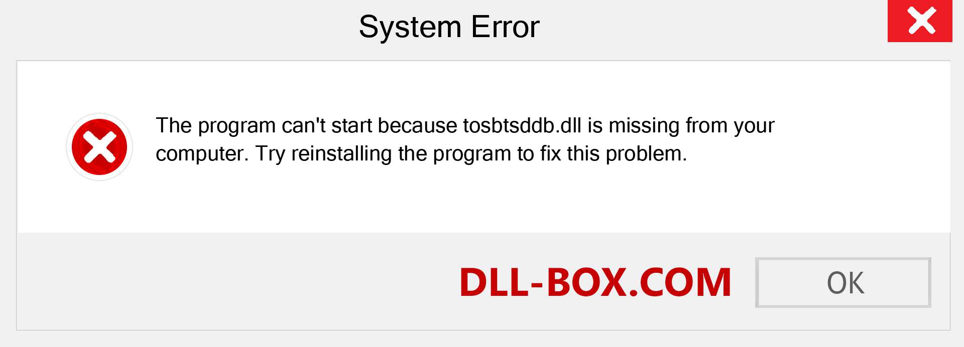  tosbtsddb.dll file is missing?. Download for Windows 7, 8, 10 - Fix  tosbtsddb dll Missing Error on Windows, photos, images