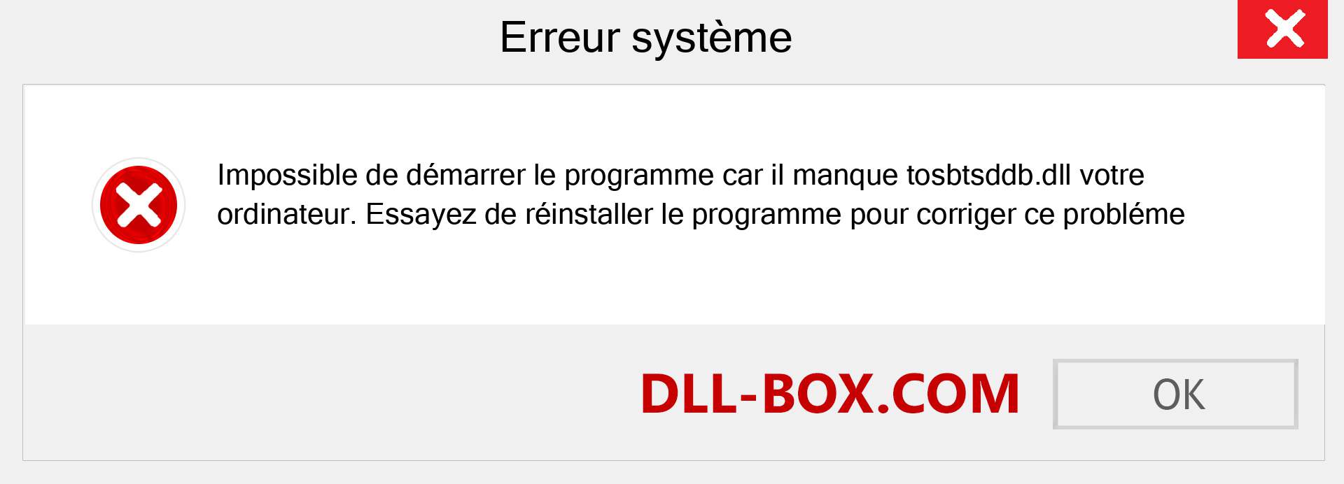 Le fichier tosbtsddb.dll est manquant ?. Télécharger pour Windows 7, 8, 10 - Correction de l'erreur manquante tosbtsddb dll sur Windows, photos, images