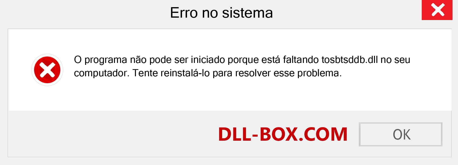 Arquivo tosbtsddb.dll ausente ?. Download para Windows 7, 8, 10 - Correção de erro ausente tosbtsddb dll no Windows, fotos, imagens